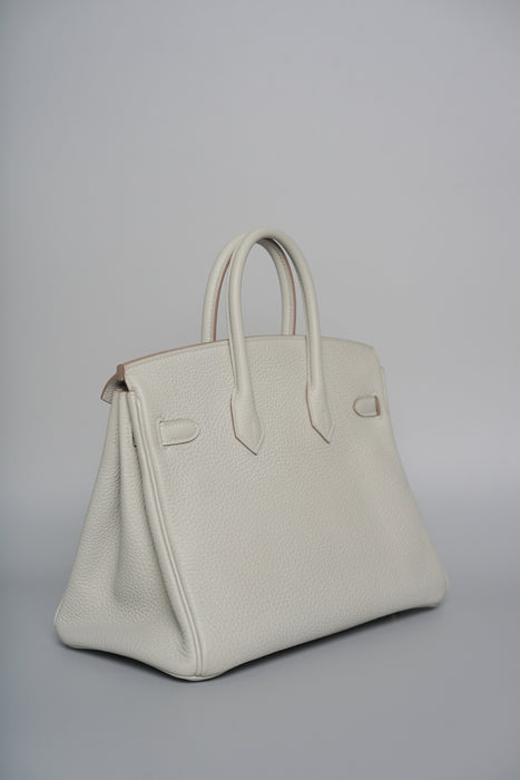 Hermes Birkin 25 in Gris Perle Ghw