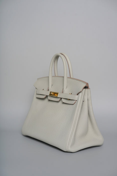 Hermes Birkin 25 in Gris Perle Ghw