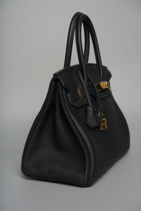 Hermes Birkin 30 in Noir Togo Ghw (Brand New)