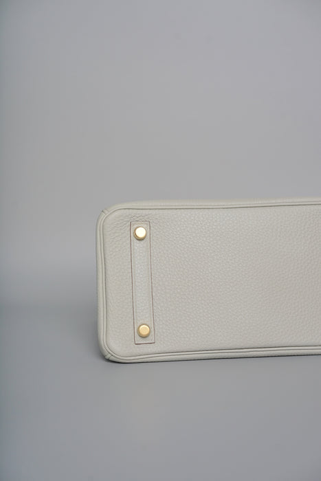 Hermes Birkin 25 in Gris Perle Ghw