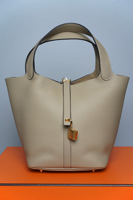 Hermes Picotin 22 in Trench Ghw (Brand New)