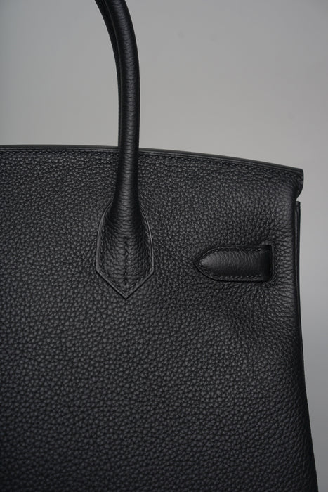 Hermes Birkin 30 in Noir Togo Ghw (Brand New)