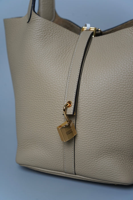 Hermes Picotin 22 in Trench Ghw (Brand New)