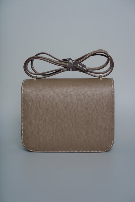 Hermes Constance 18 in Etoupe Epsom Permabrass (Brand New)