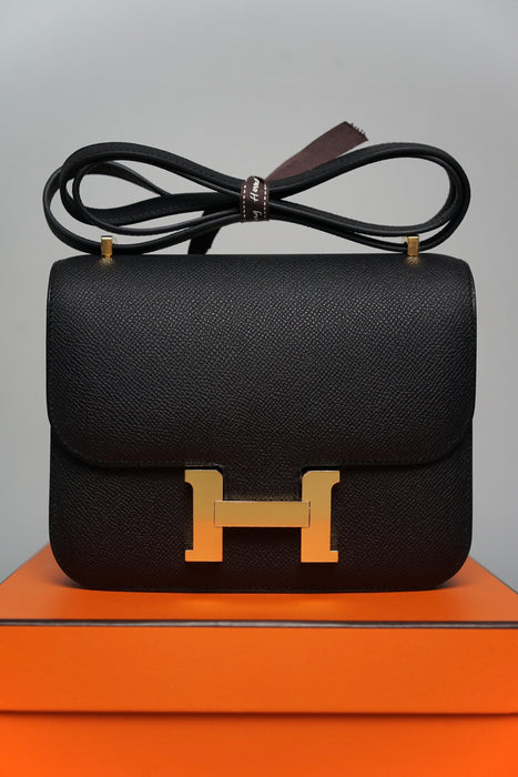 Hermes Constance 18 in Noir Ghw (Brand New)
