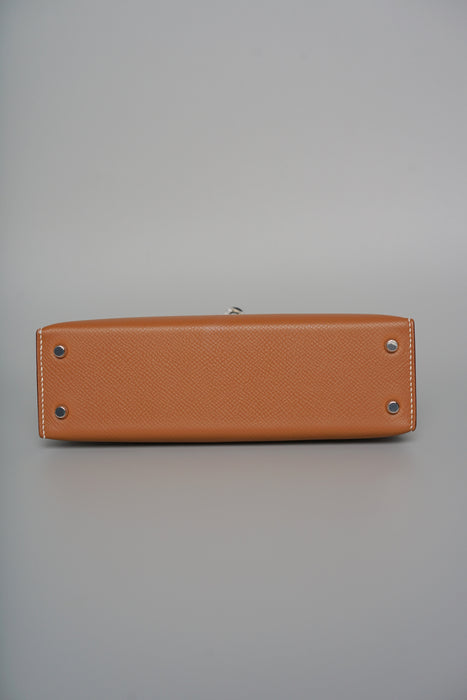 Hermes Kelly 20 in Gold Epsom Phw