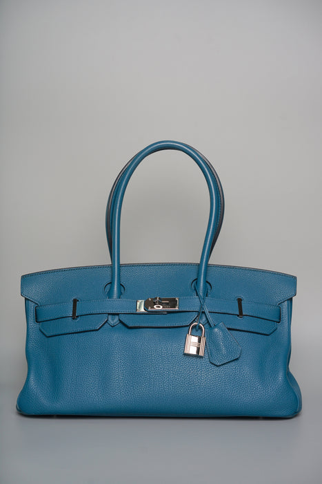 Hermes Birkin JPG Shoulder 42 in Blue de Galice Togo Phw