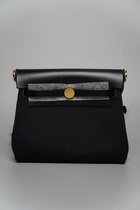 Hermes Mini Herbag in Noir Ghw (Brand New)