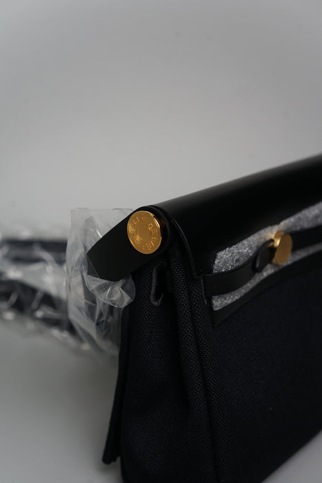 Hermes Mini Herbag in Noir Ghw (Brand New)