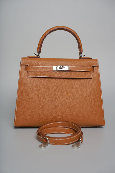 Hermes Kelly II 25 Sellier in Gold Phw (Brand New)