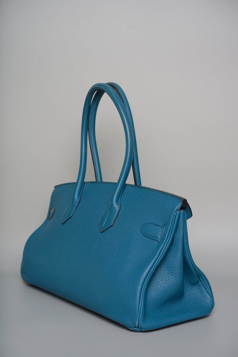 Hermes Birkin JPG Shoulder 42 in Blue de Galice Togo Phw