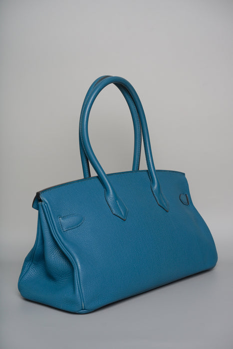 Hermes Birkin JPG Shoulder 42 in Blue de Galice Togo Phw