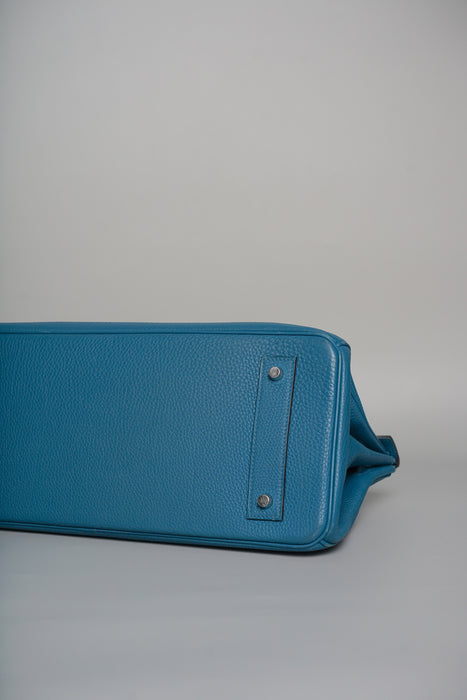 Hermes Birkin JPG Shoulder 42 in Blue de Galice Togo Phw