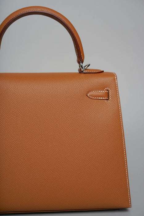 Hermes Kelly II 25 Sellier in Gold Phw (Brand New)