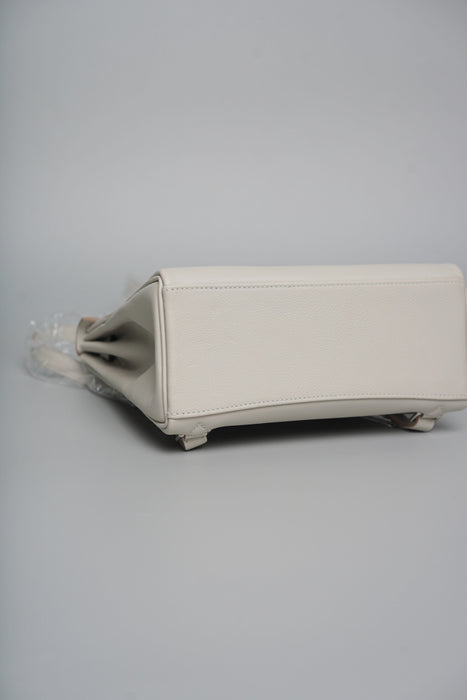 Hermes Kelly 22 Ado Backpack in Gris Perle Phw (Brand New)