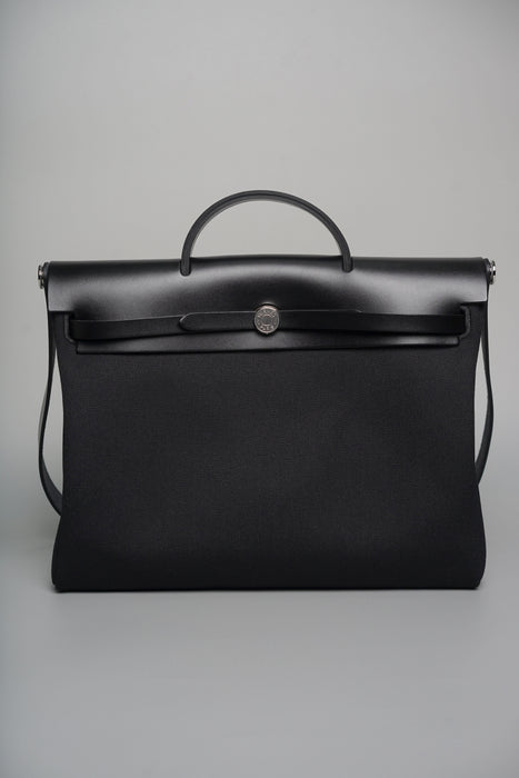 Hermes Herbag 39 in Noir Phw (Brand New)