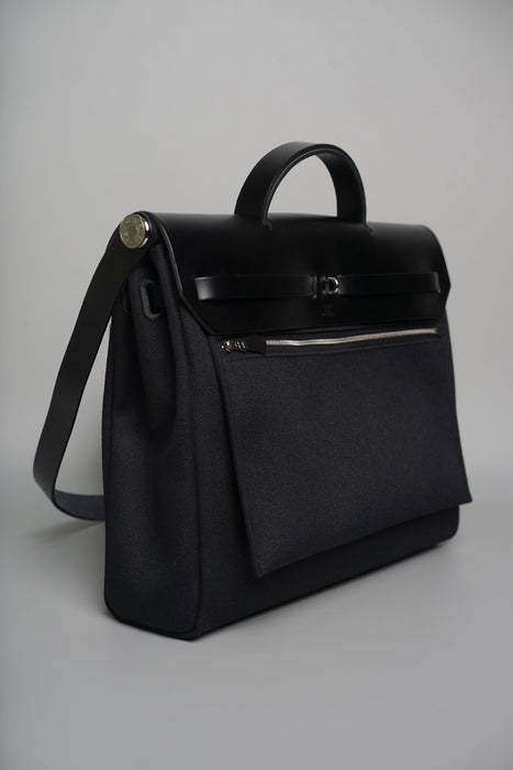 Hermes Herbag 39 in Noir Phw (Brand New)