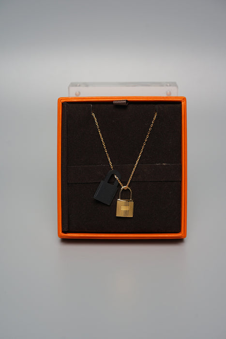 Hermes O'Kelly Necklace in Black Ghw (Brand New)