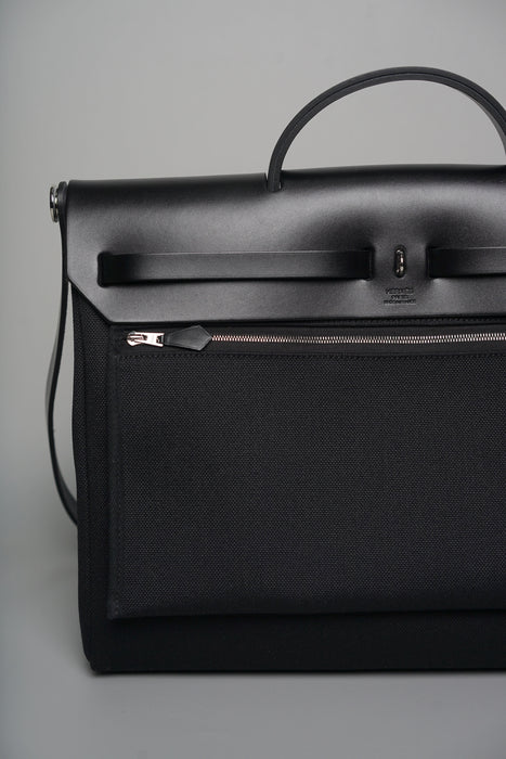 Hermes Herbag 39 in Noir Phw (Brand New)