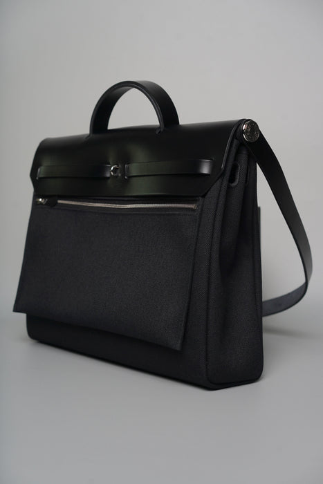 Hermes Herbag 39 in Noir Phw (Brand New)