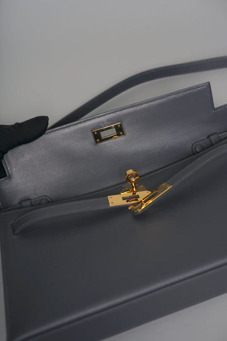 Hermes Kelly Elan in Ardoise Epsom Ghw