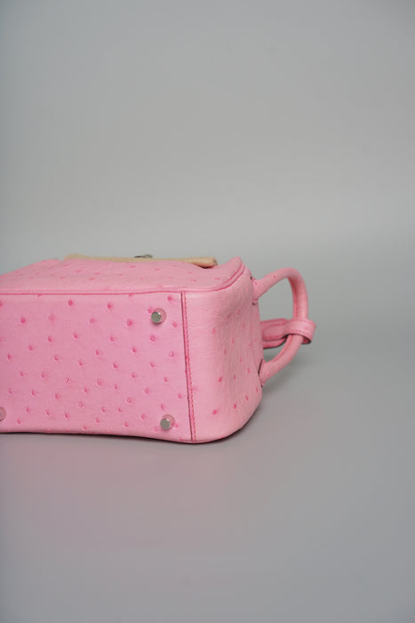 Hermes Mini Lindy in Bubblegum Ostrich Phw (Brand New)
