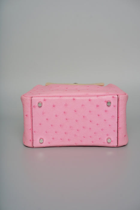 Hermes Mini Lindy in Bubblegum Ostrich Phw (Brand New)