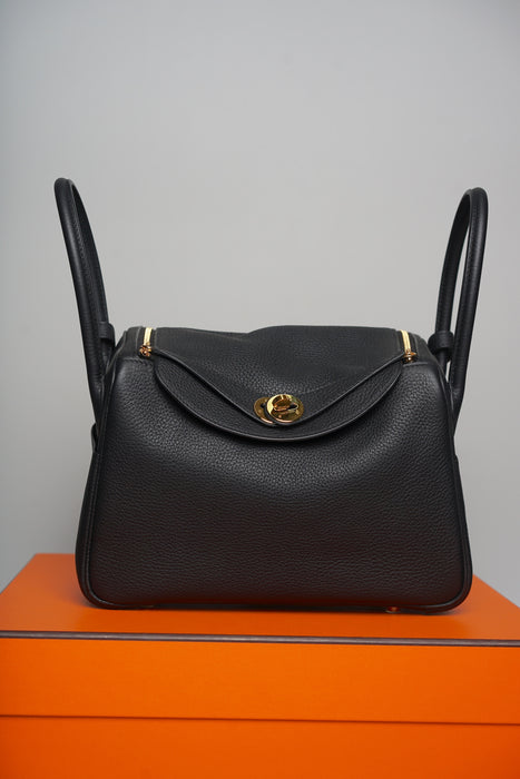 Hermes Lindy 26 in Black Ghw