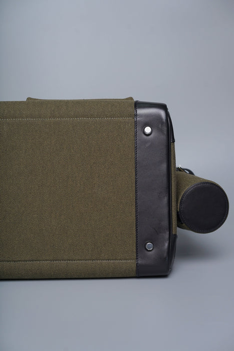 Hermes Birkin 40 HAC in Cargo Vert Militaire/Noir Evercalf/Toile Phw