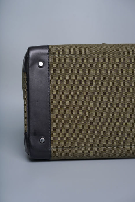 Hermes Birkin 40 HAC in Cargo Vert Militaire/Noir Evercalf/Toile Phw