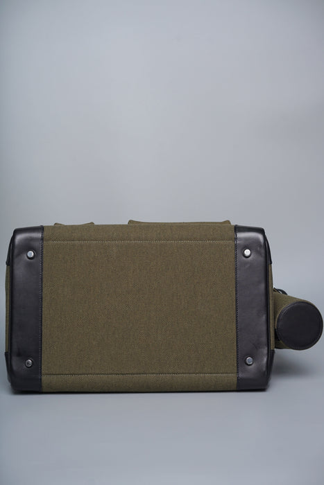 Hermes Birkin 40 HAC in Cargo Vert Militaire/Noir Evercalf/Toile Phw