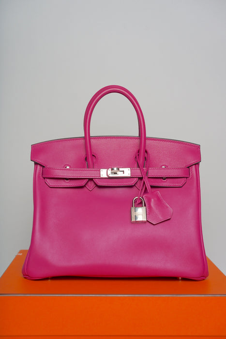 Hermes Birkin 25 in Rose Pourpre Swift Phw (Brand new)