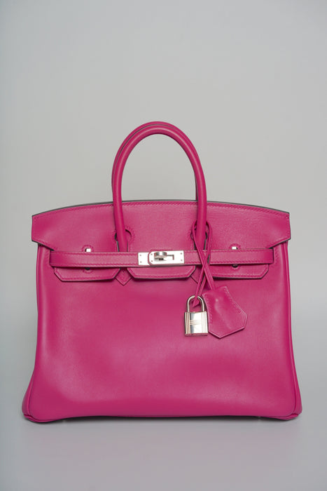 Hermes Birkin 25 in Rose Pourpre Swift Phw (Brand new)