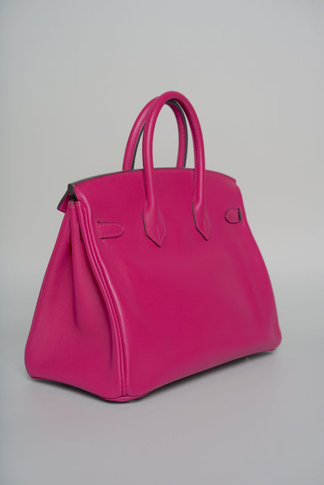 Hermes Birkin 25 in Rose Pourpre Swift Phw (Brand new)