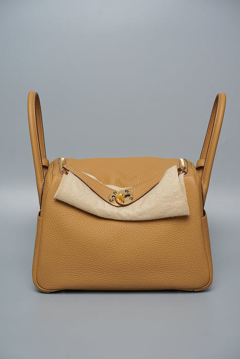 Hermes Lindy 26 in Biscuit Ghw (Brand New)