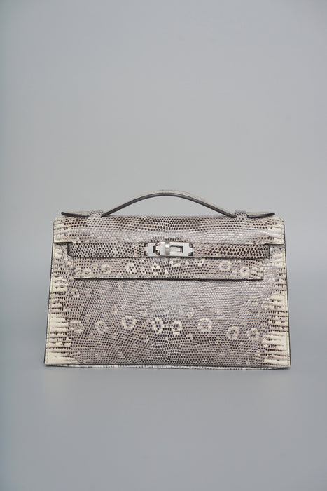Hermes Kelly Pochette in Ombre Lizard Phw (Brand new)