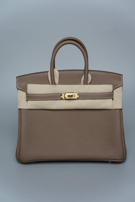 Hermes Birkin 25 in Etoupe Togo Ghw (Brand New)