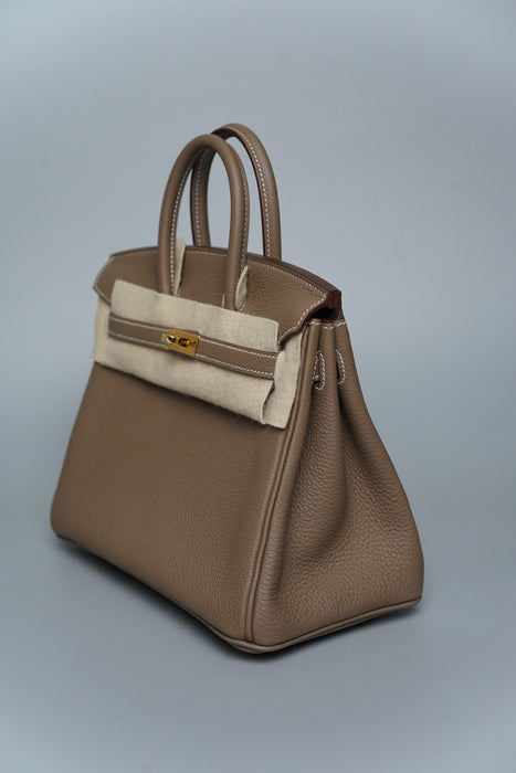 Hermes Birkin 25 in Etoupe Togo Ghw (Brand New)