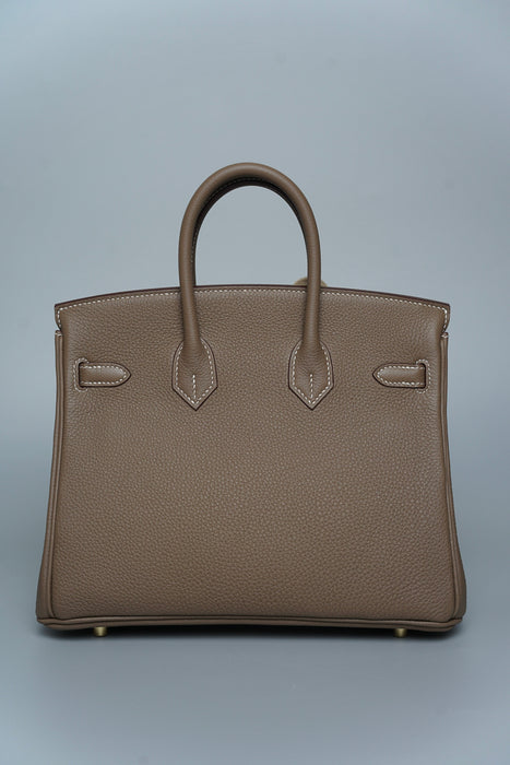Hermes Birkin 25 in Etoupe Togo Ghw (Brand New)