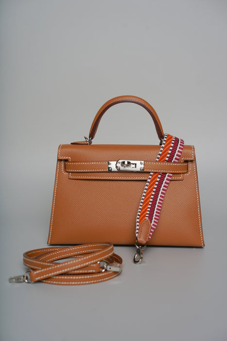 Hermes Kelly 20 in Gold Epsom Phw (Brand new) + extra strap