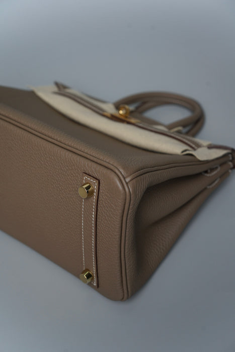 Hermes Birkin 25 in Etoupe Togo Ghw (Brand New)