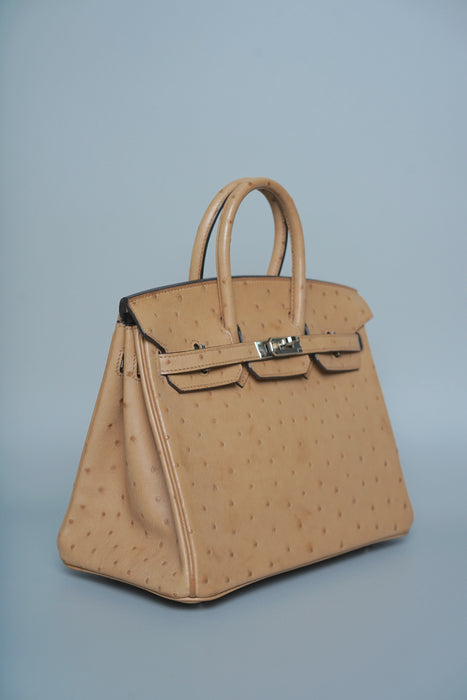 Hermes Birkin 25 in Chai Ostrich Phw