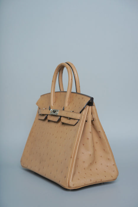 Hermes Birkin 25 in Chai Ostrich Phw