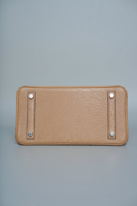 Hermes Birkin 25 in Chai Ostrich Phw