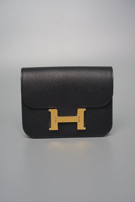 Hermes Constance Slim in Black Ghw (Brand New)