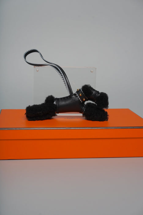 Hermes Punk Budy Charm in Noir Ghw (Brand New)