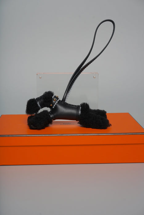 Hermes Punk Budy Charm in Noir Ghw (Brand New)