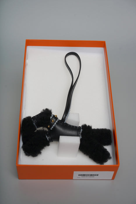 Hermes Punk Budy Charm in Noir Ghw (Brand New)