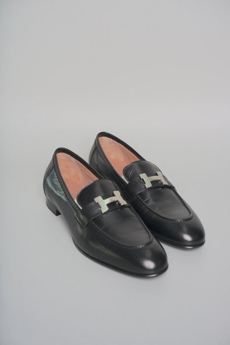 Hermes Paris Loafers in Black Size 40 (Brand New)