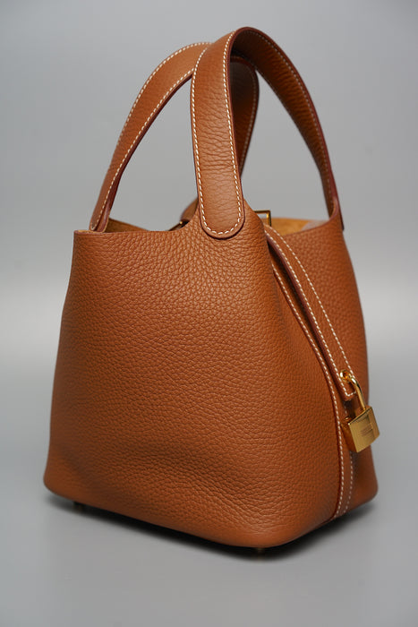 Hermes Picotin 18 in Gold Ghw (Brand New)